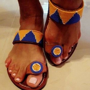 Beaded sandals
